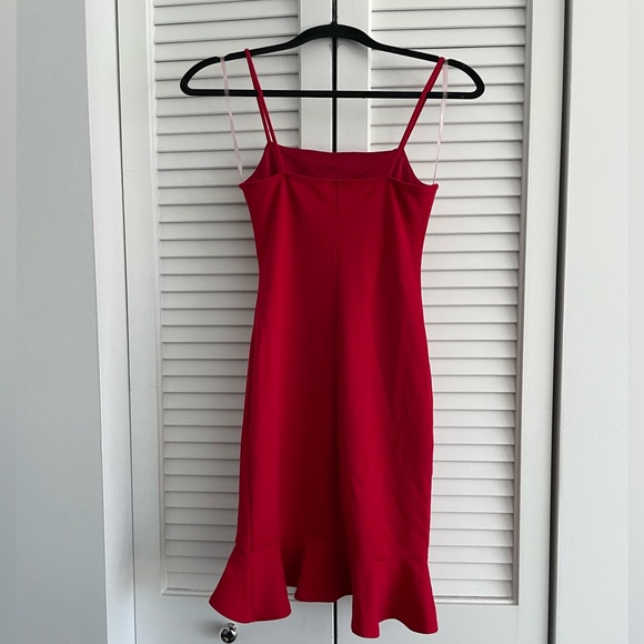 Sunset & Spring Ruffle-Hem Body-Con Dress - Picture 3 of 4